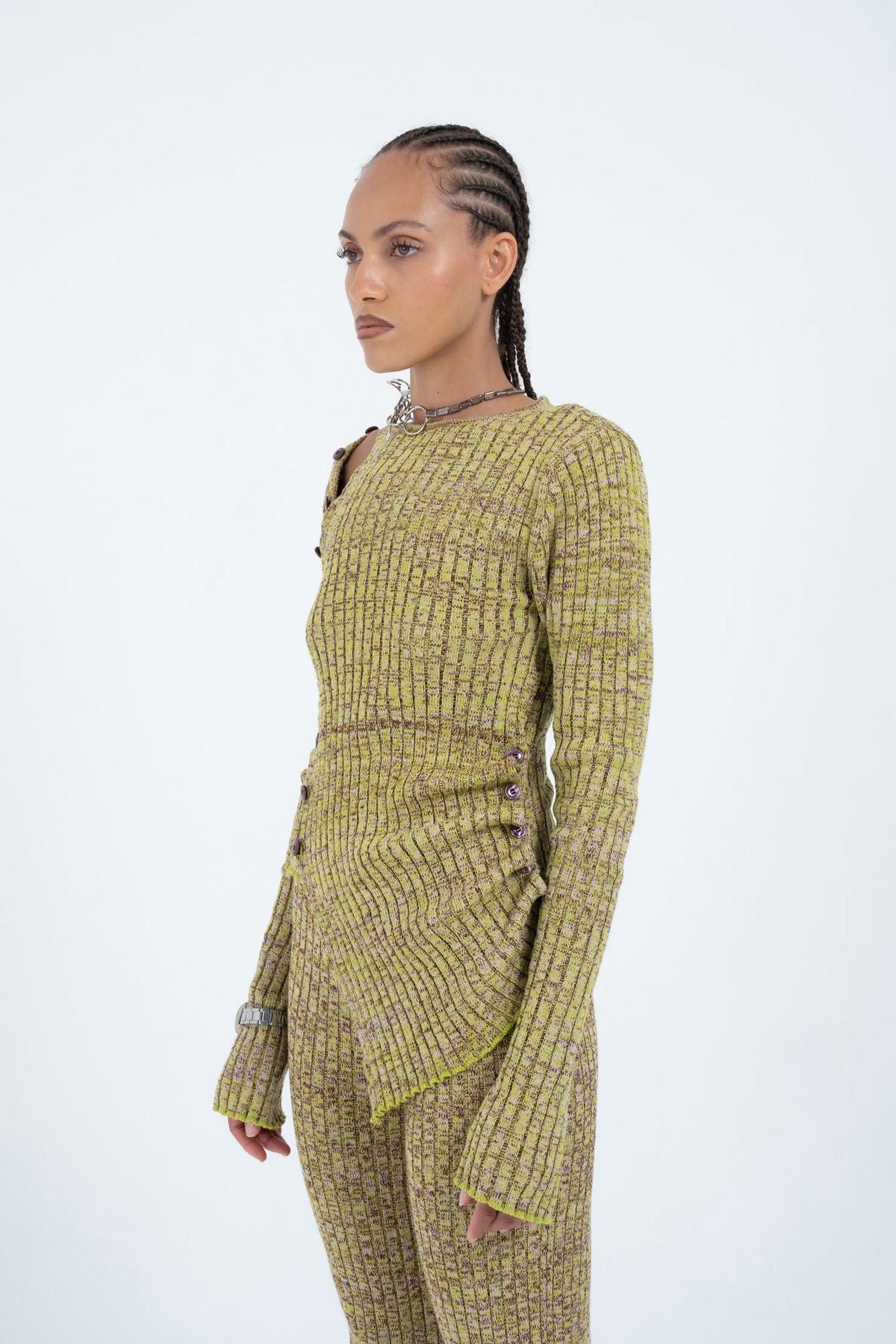 Arthur Apparel Wide Neck Slit Top - Find-a-Word