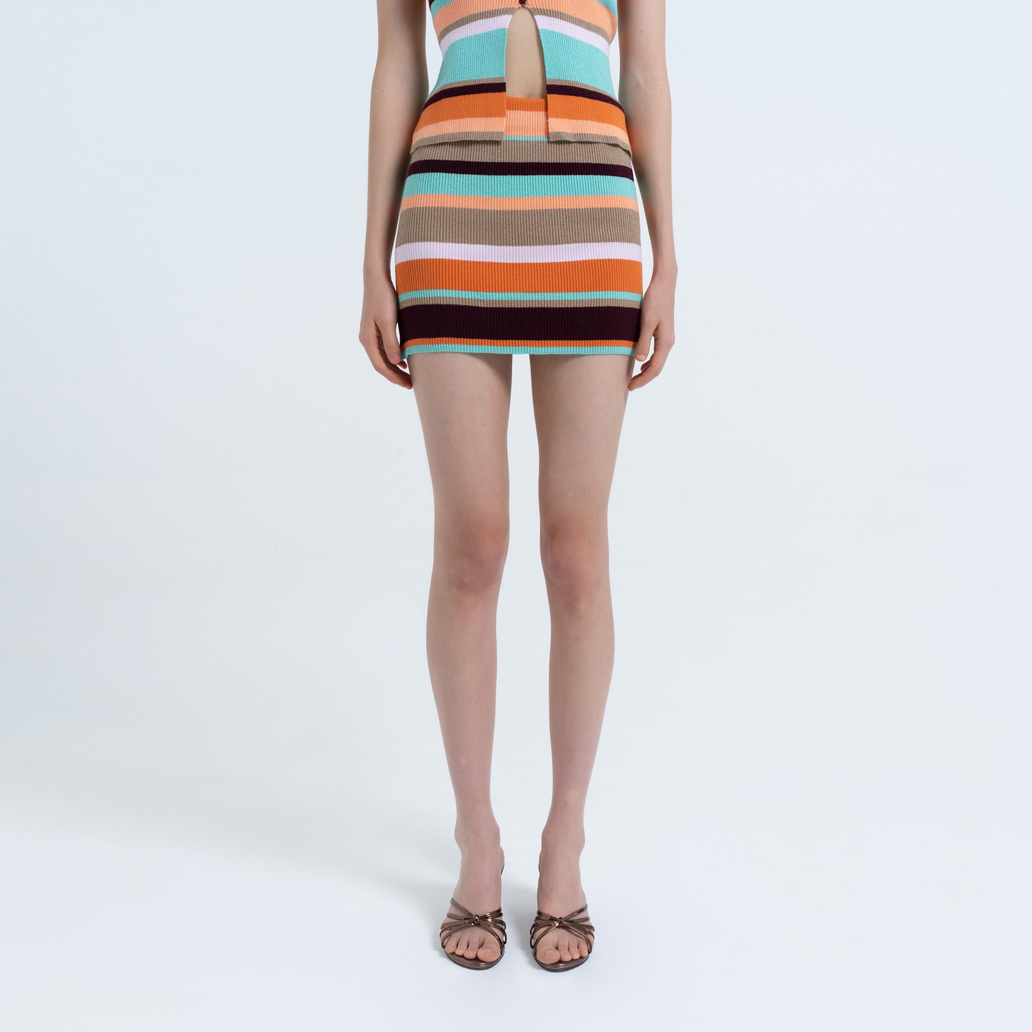 Stripe Mini Skirt in Multi