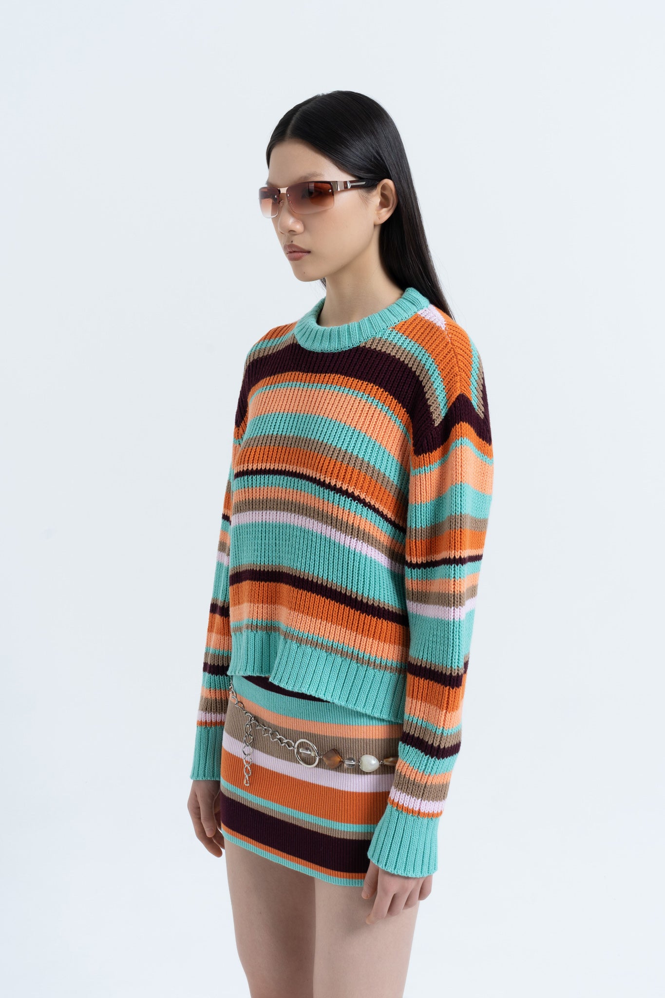 Stripe Standard Sweater in Multi