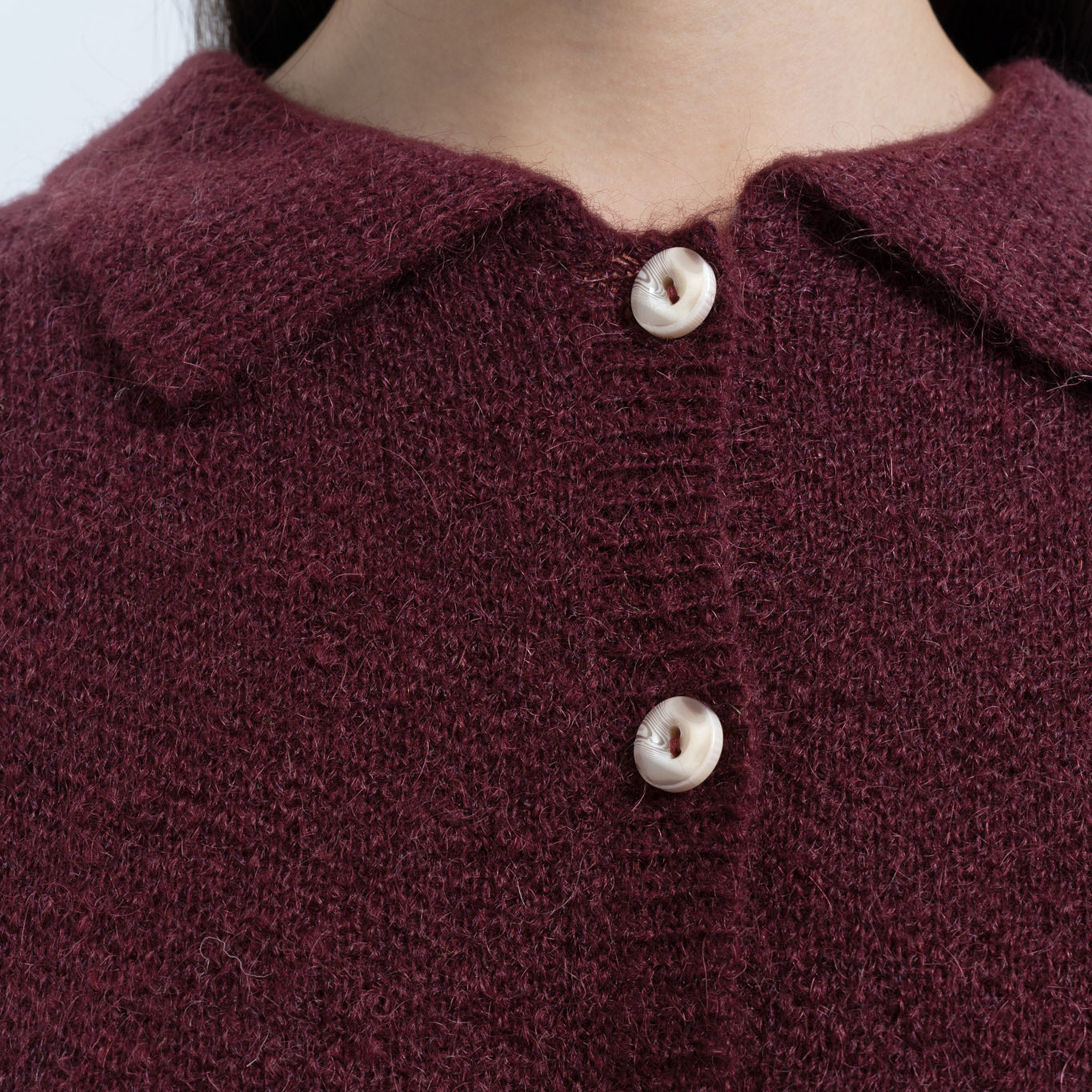 Greetings Cardigan in Maroon