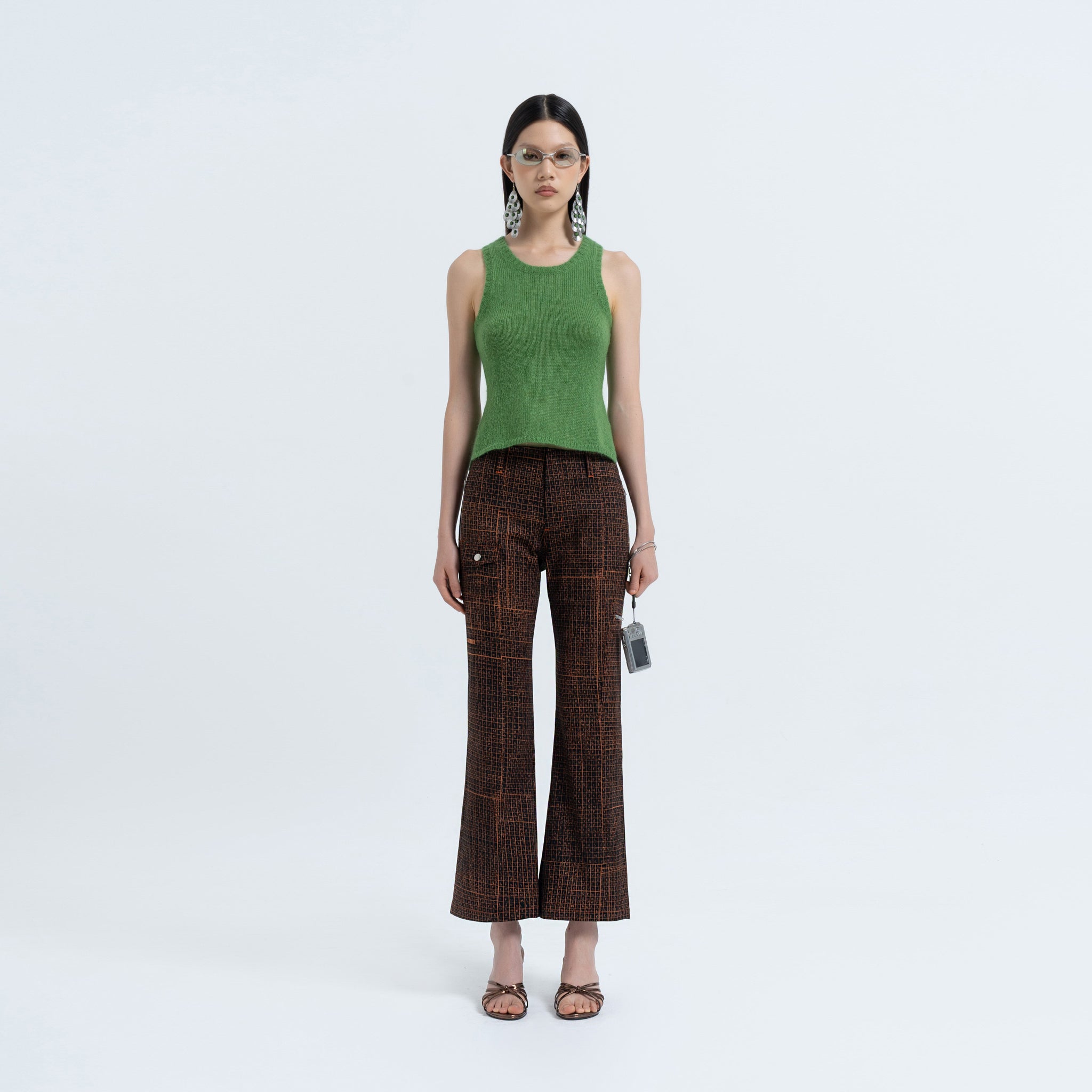 Mohair Racer Tank in Grass