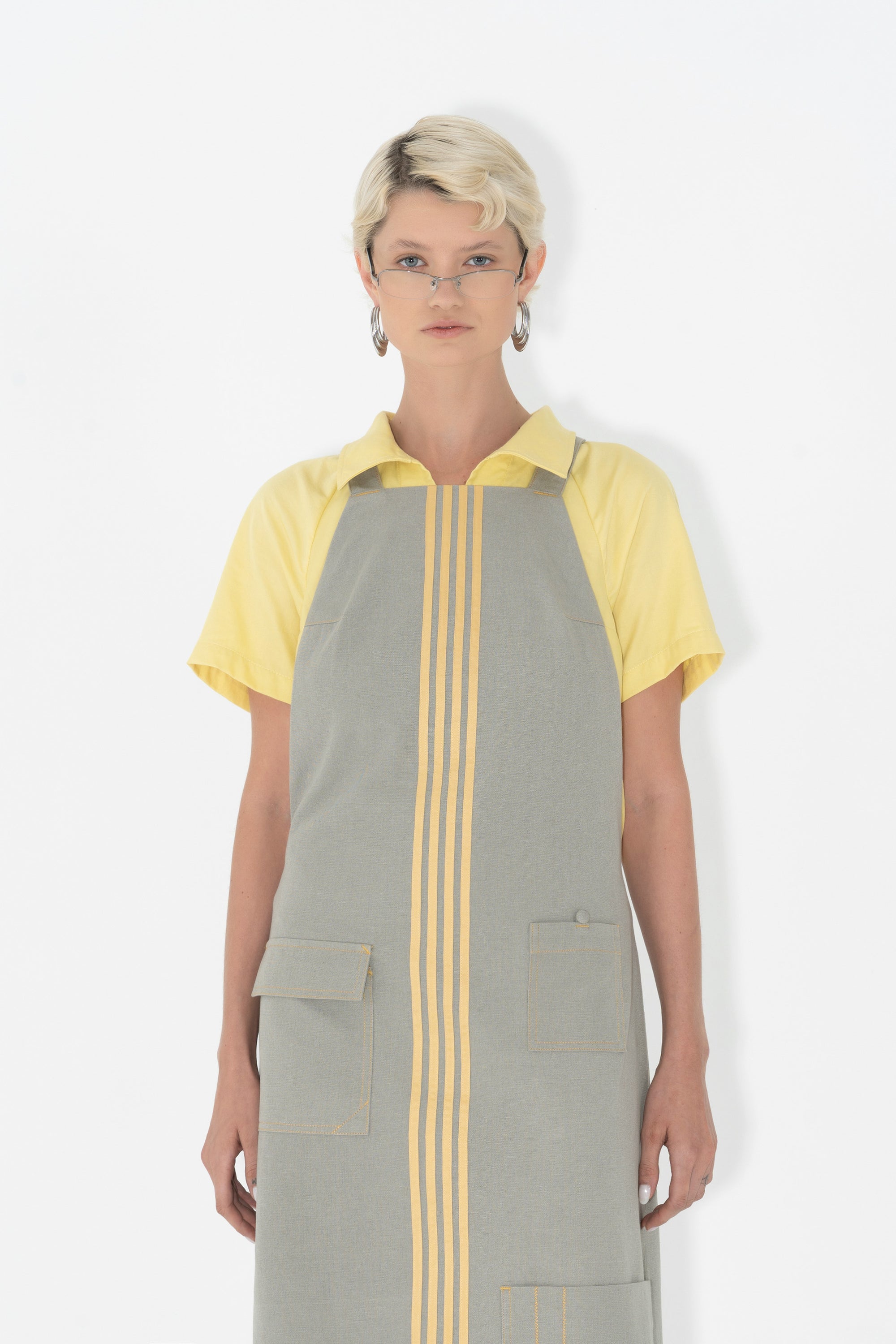 Arthur Apparel Mid-length Apron Dress