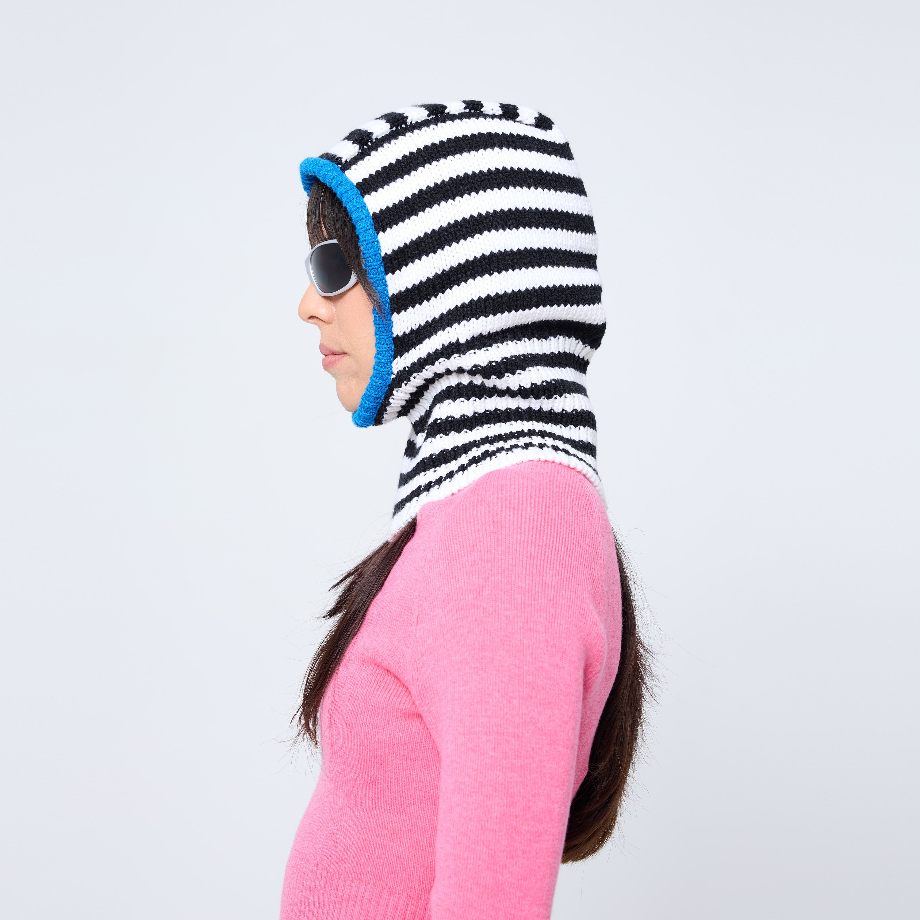 Mini Stripe Balaclava in Calibrate/Mono