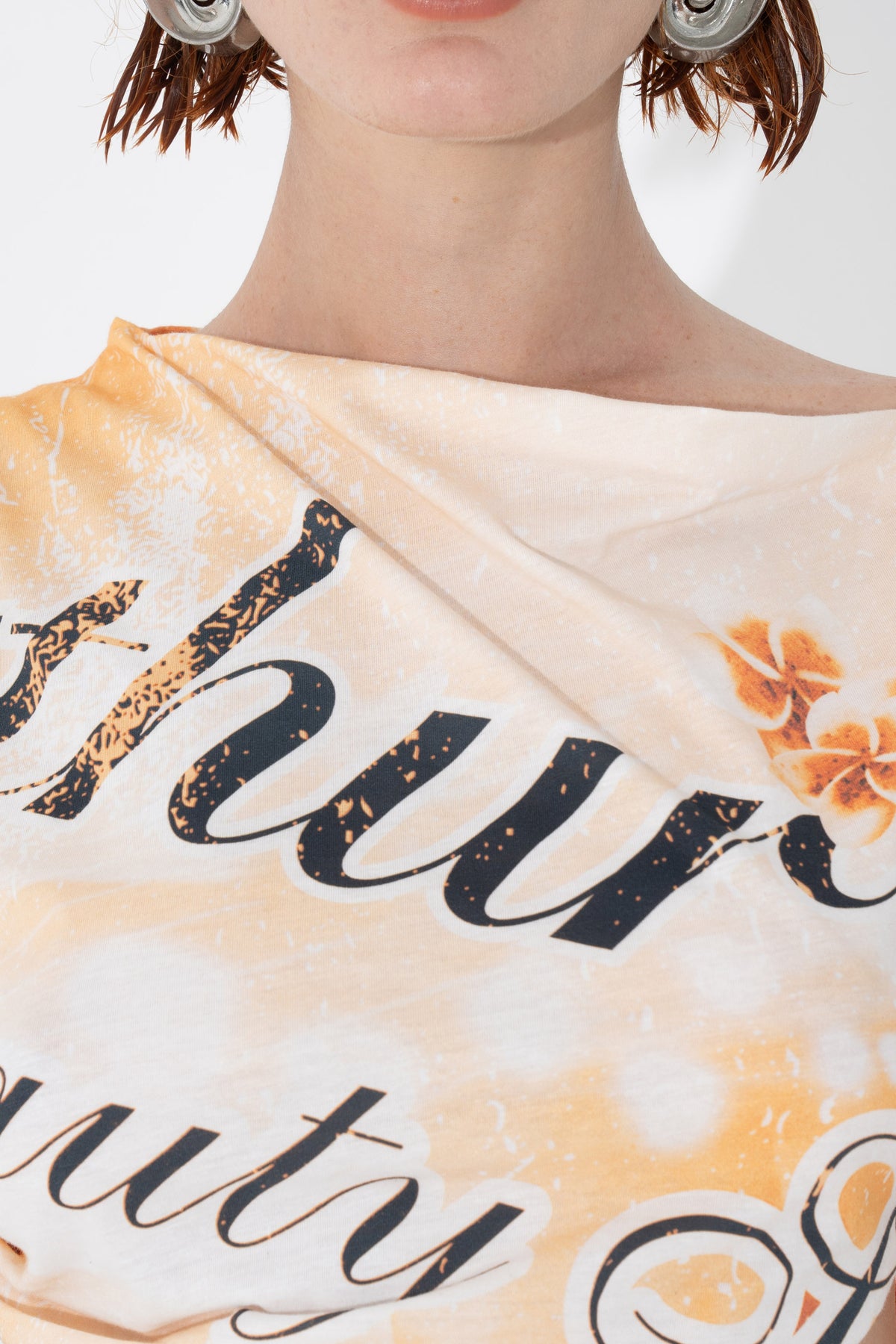 Arthur Apparel Waffle Pleat Tee - Fire Stripe main image 1