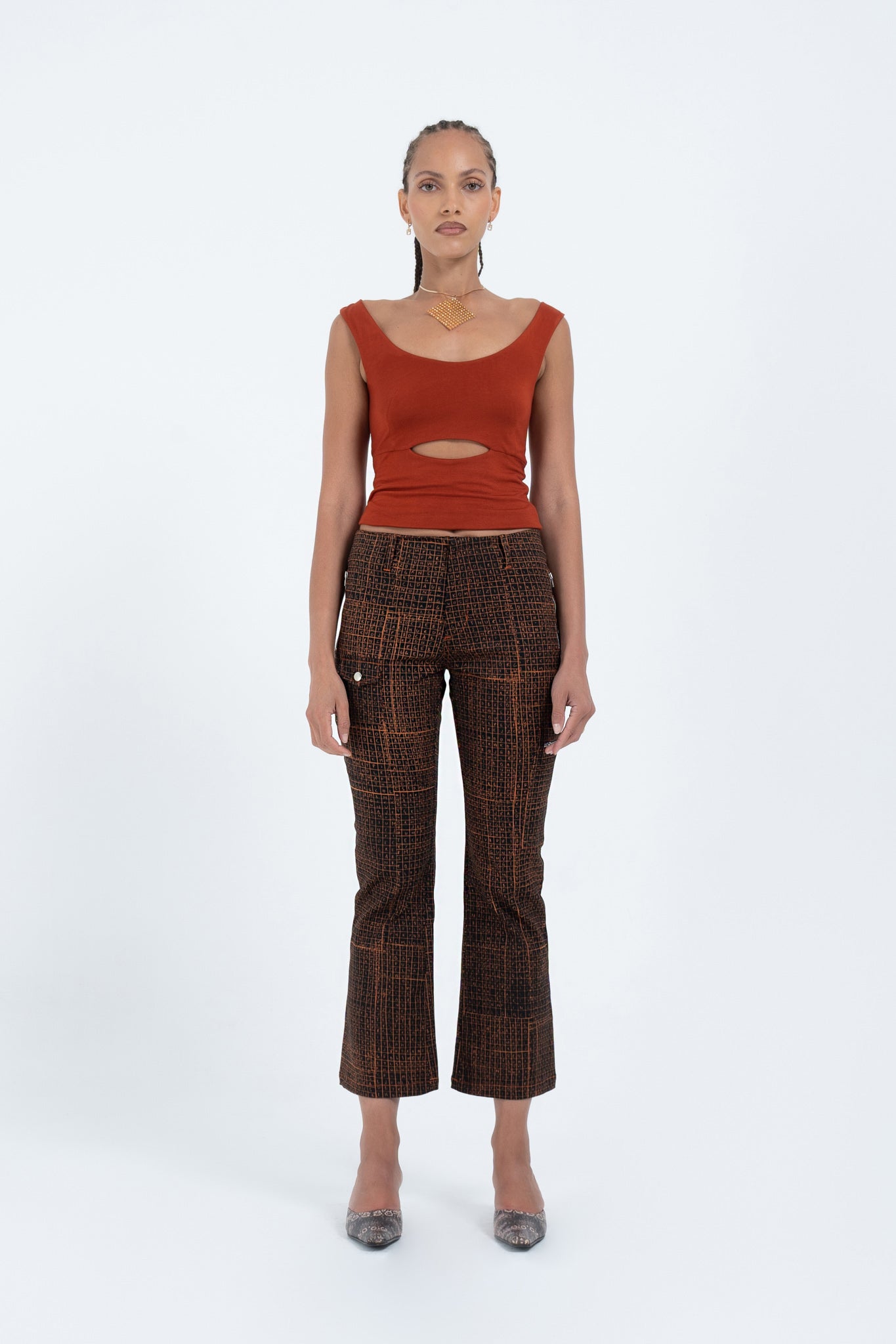 Flared Utility Pant in Find-A-Word